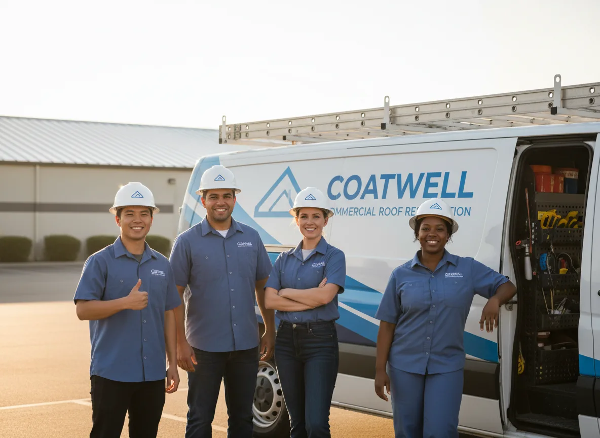 Commercial roof coating company in Cobb, WI